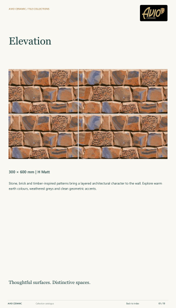 Elevation tiles catalogue cover
