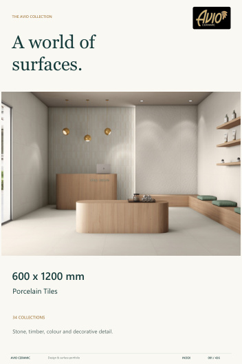 Porcelain tiles catalogue cover