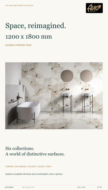 Glazed vitrified tiles catalogue cover